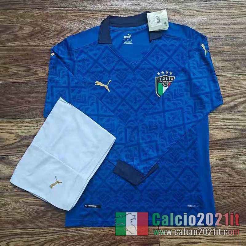 Maglia Calcio Italia Prima Manica Lunga Stadium 2020 2021