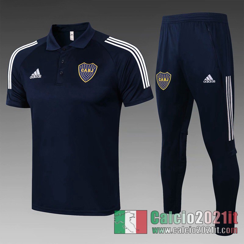 Boca Maglia Polo Calcio 2020 2021 Blu scuro P202