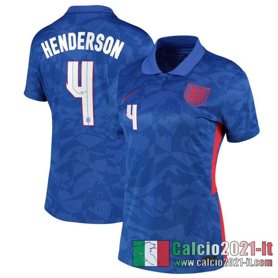 Inghilterra Maglia Calcio Henderson #4 Seconda Donna 2020-21