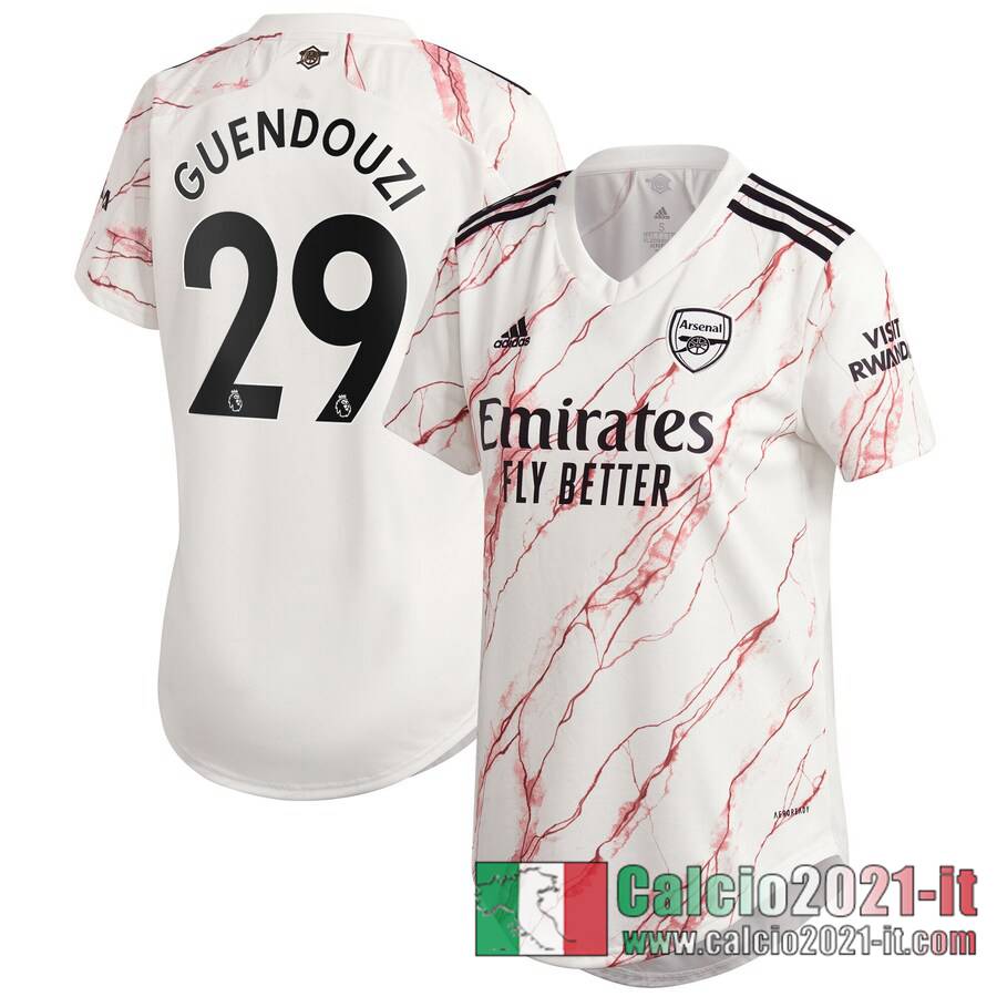 Arsenal Maglia Calcio Guendouzi #29 Seconda Donna 2020-21