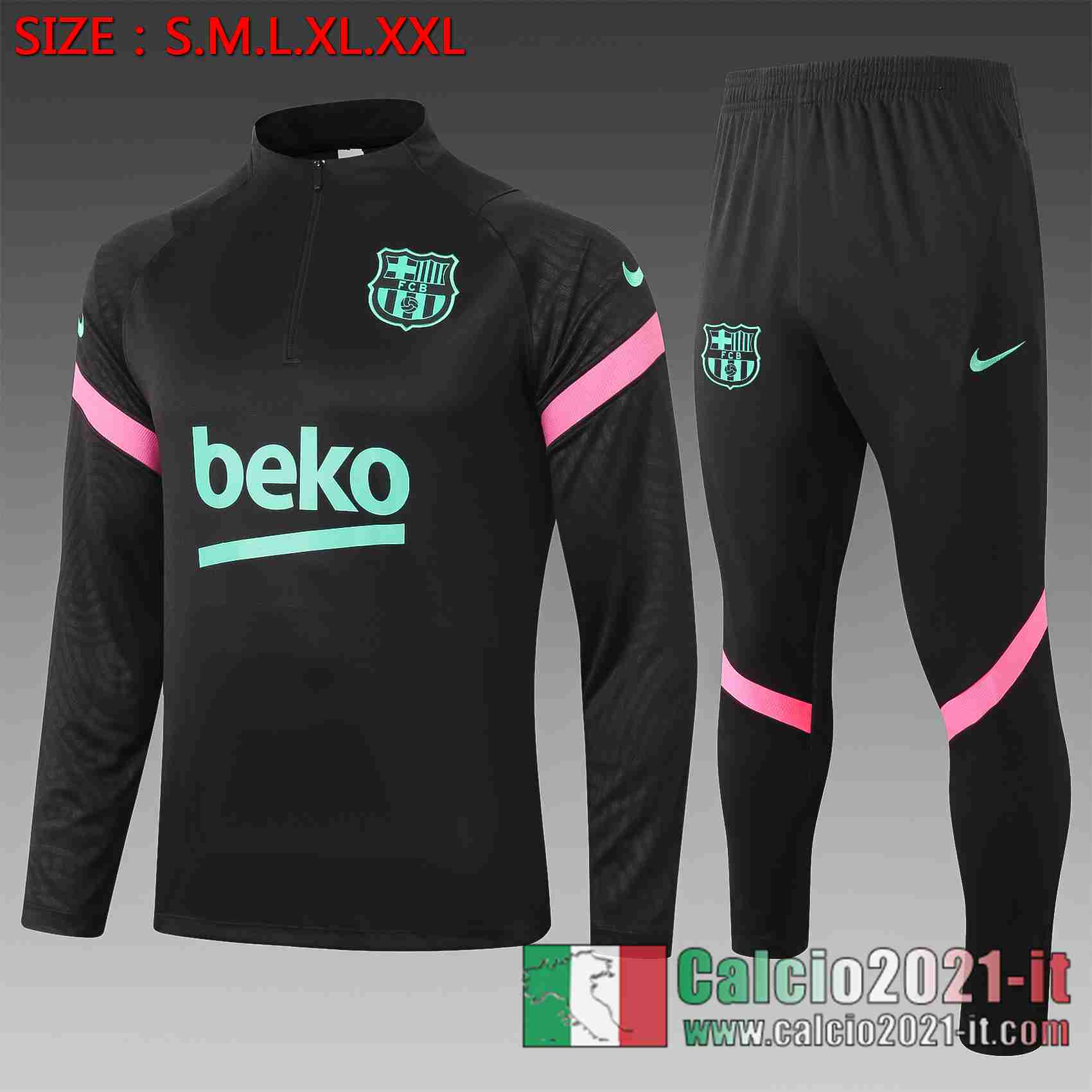 Barcellona Tuta Calcio nero 2020 2021 B425