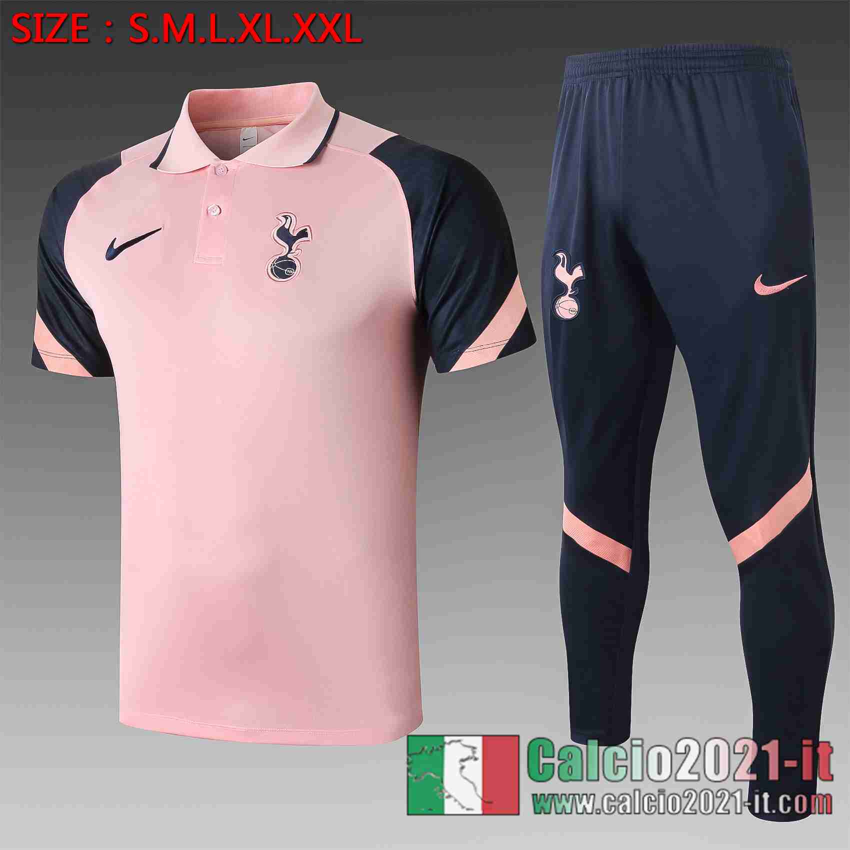 Tottenham Polo Calcio Rosa 2020 2021 C545