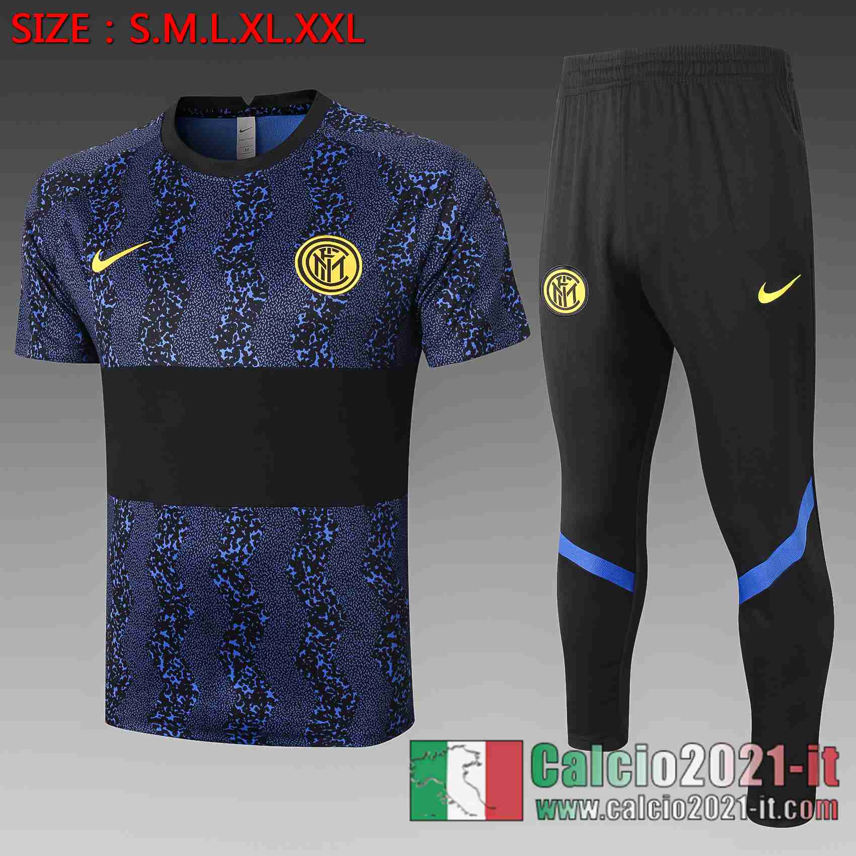 Inter Milan Polo Calcio Navy nero 2020 2021 C553