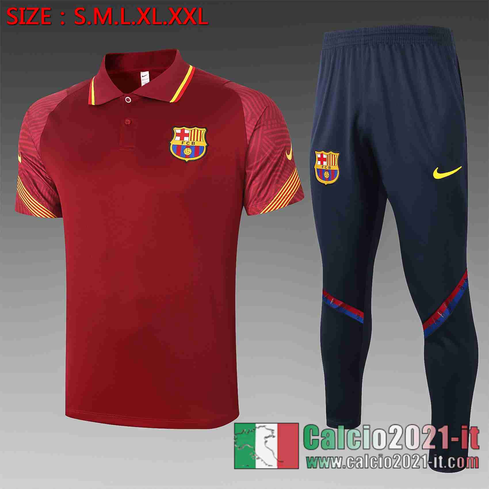 Barcellona Polo Calcio Claret 2020 2021 C555