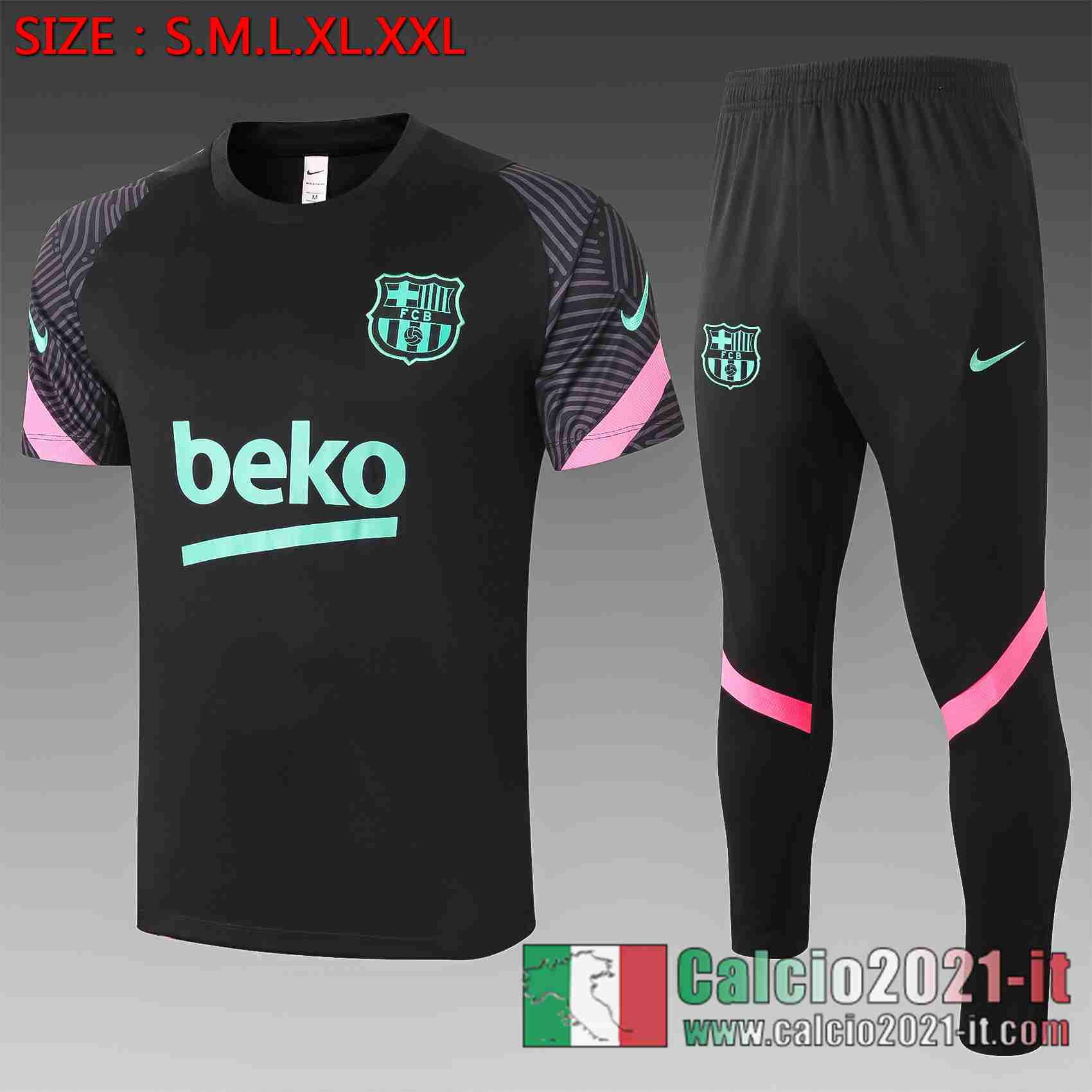 Barcellona Polo Calcio nero 2020 2021 C556