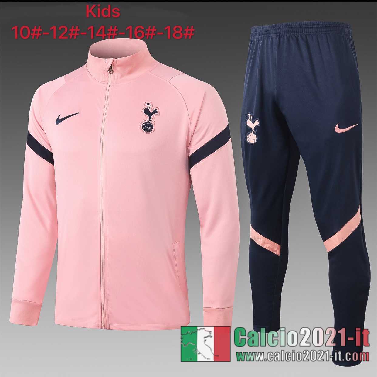 Tottenham Hotspur Tuta Calcio - Giacca Bambino Rosa 2020 2021 E502