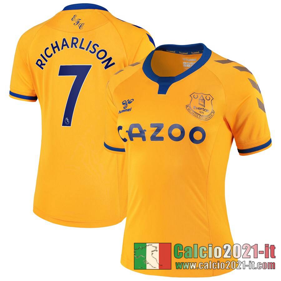 Everton Maglia Calcio Richarlison #7 Seconda Donna 2020-21