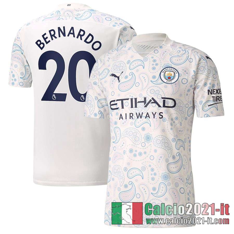 Manchester City Maglia Calcio Bernardo #20 Terza 2020-21