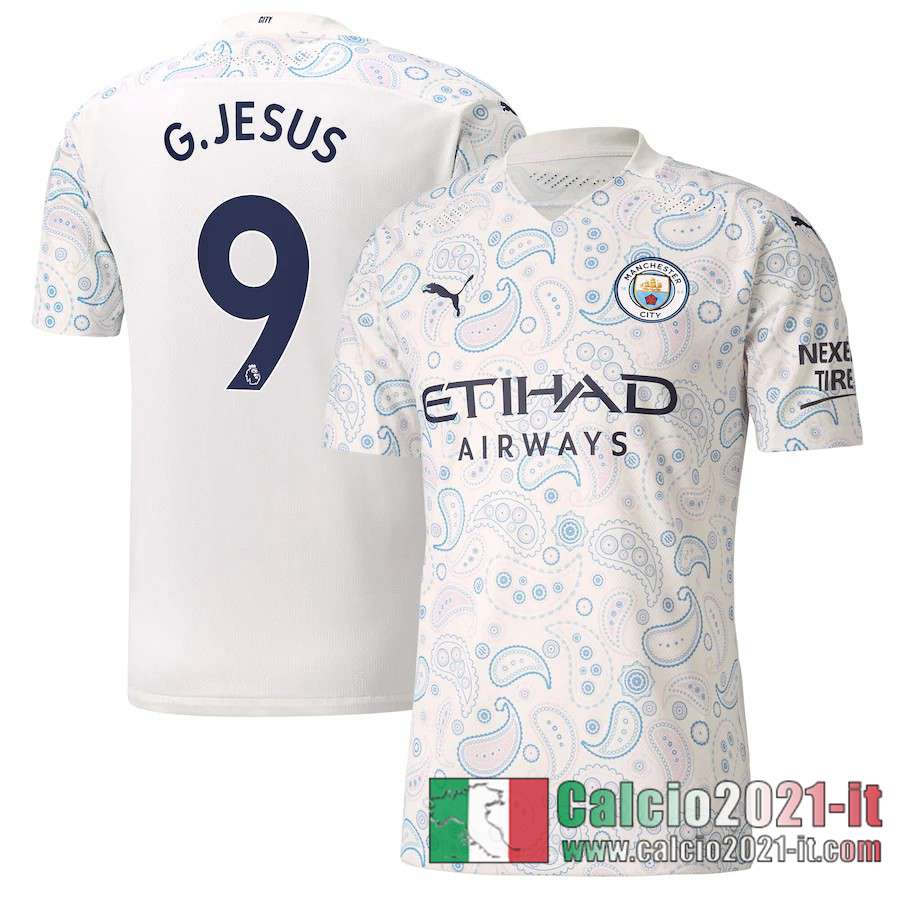 Manchester City Maglia Calcio G.Jesus #9 Terza 2020-21