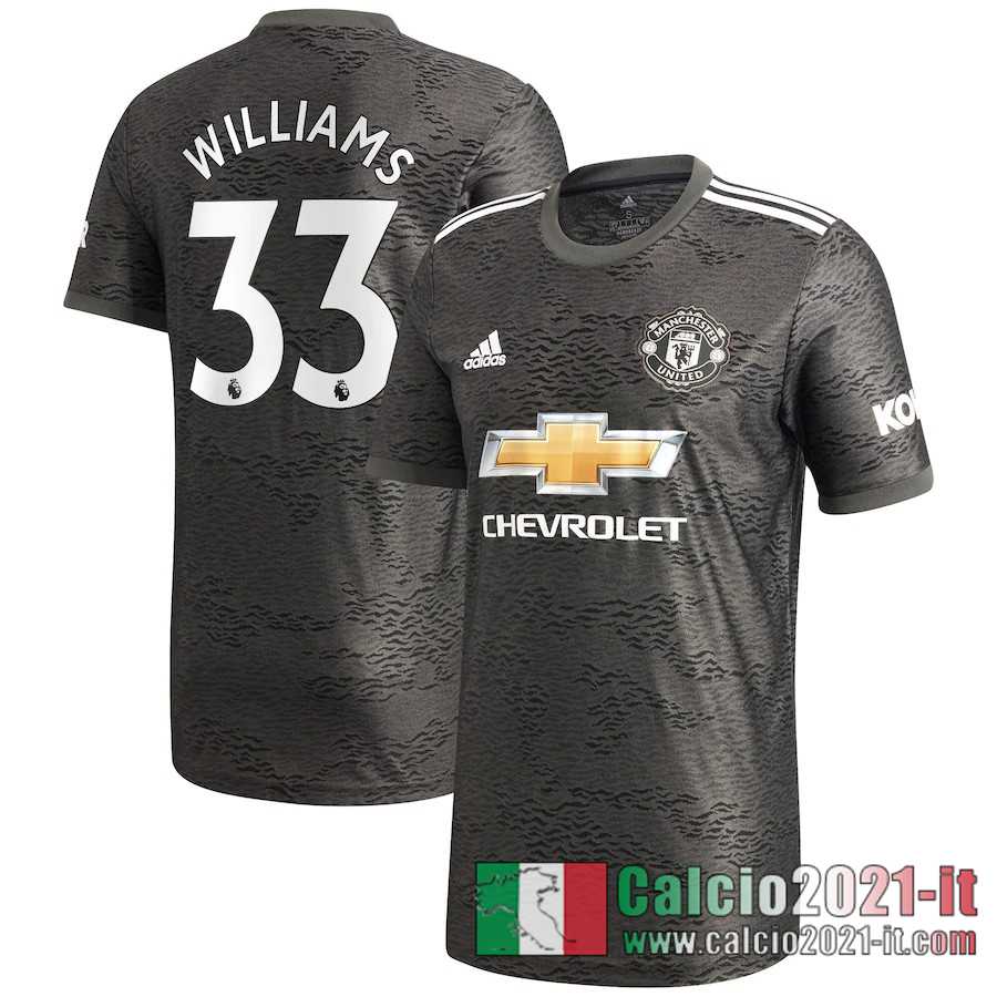 Manchester United Maglia Calcio Williams 33 Seconda 2020-21