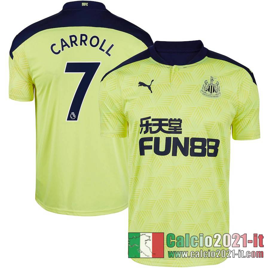 Newcastle United Maglia Calcio Carroll #7 Seconda 2020-21