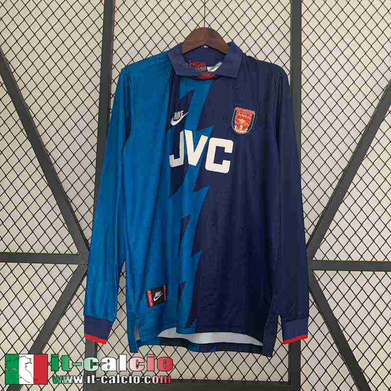 Arsenal Retro Maglia Calcio Seconda Uomo Manga Larga 95 96 FG390