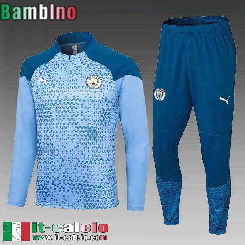 Manchester City KIT: Tute Calcio Bambini 2023 2024 C111