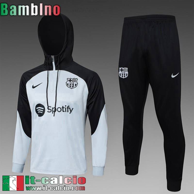 Barcellona KIT: Felpa Sportswear Bambini 2023 2024 C114