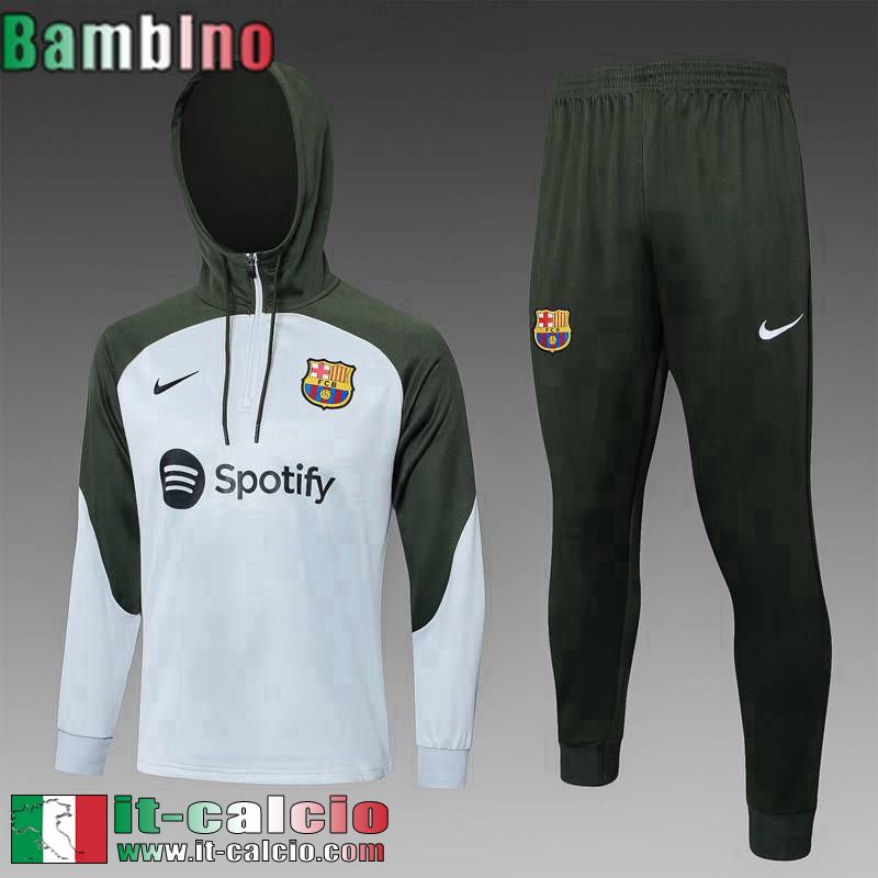 Barcellona KIT: Felpa Sportswear Bambini 2023 2024 C115