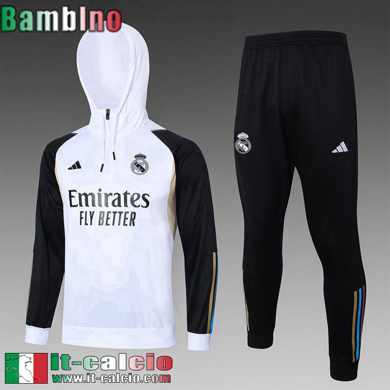 Real Madrid KIT: Felpa Sportswear Bambini 2023 2024 C120