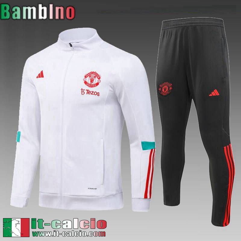 Manchester United KIT: Tute Calcio Bambini 2023 2024 C141