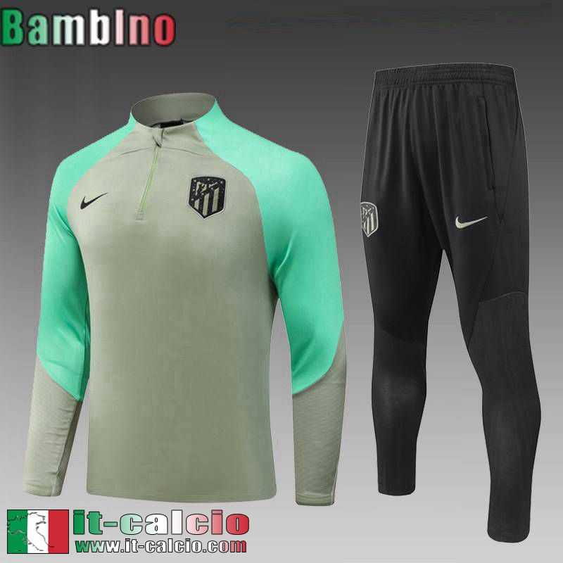 Atletico Madrid KIT: Tute Calcio Bambini 2023 2024 C145