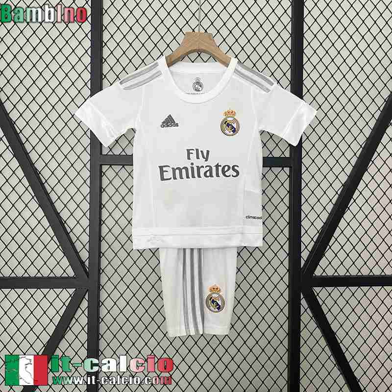 Retro Maglia Calcio Real Madrid Prima Bambini 15 16 FG453