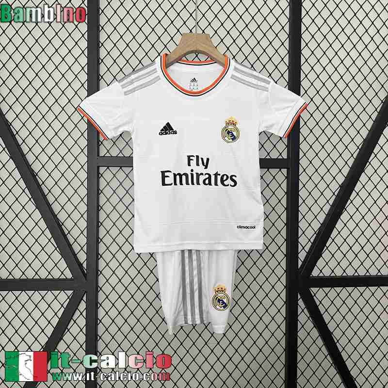 Retro Maglia Calcio Real Madrid Prima Bambini 13 14 FG454