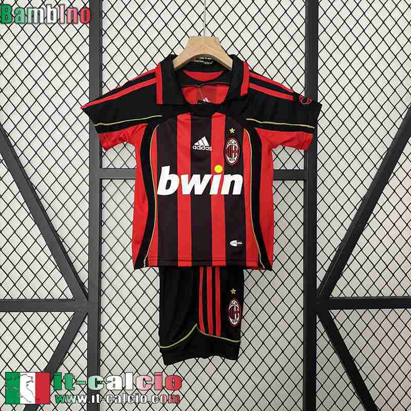 Retro Maglia Calcio AC Milan Prima Bambini 06 07 FG455