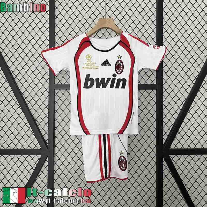 Retro Maglia Calcio AC Milan Seconda Bambini 06 07 FG456