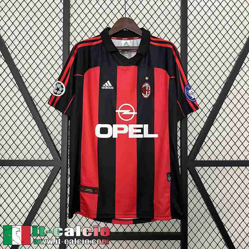 Retro Maglia Calcio AC Milan Prima Uomo 00 01 FG496