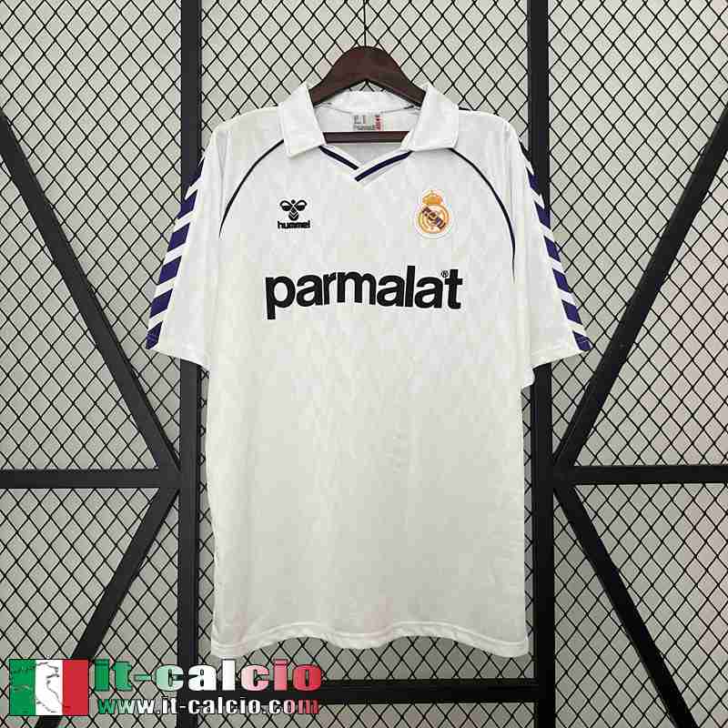 Retro Maglia Calcio Real Madrid Prima Uomo 1988 FG543