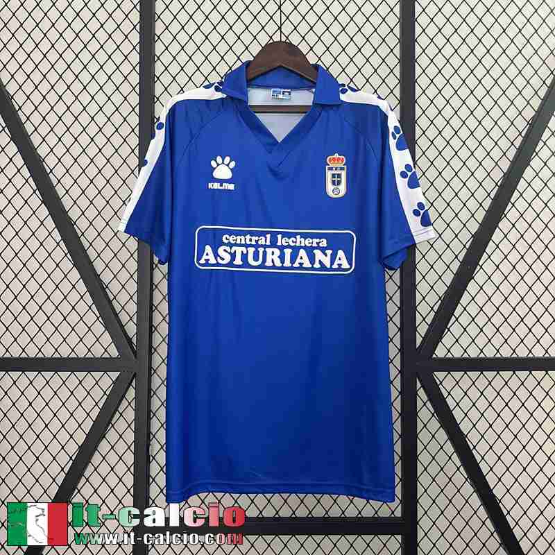 Retro Maglia Calcio Real Oviedo Prima Uomo 90 91 FG553