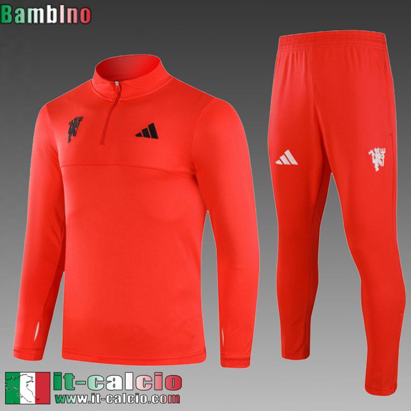 KIT: Tute Calcio Manchester United Bambini 24 25 C440