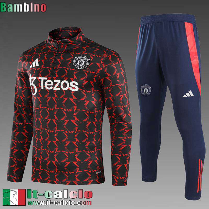 KIT: Tute Calcio Manchester United Bambini 24 25 C441