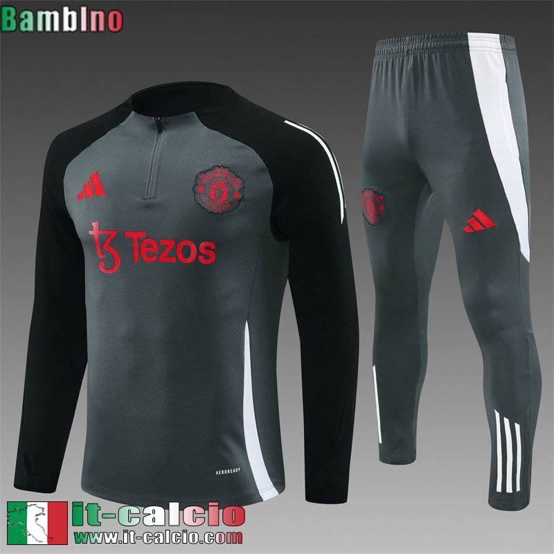 KIT: Tute Calcio Manchester United Bambini 24 25 C456