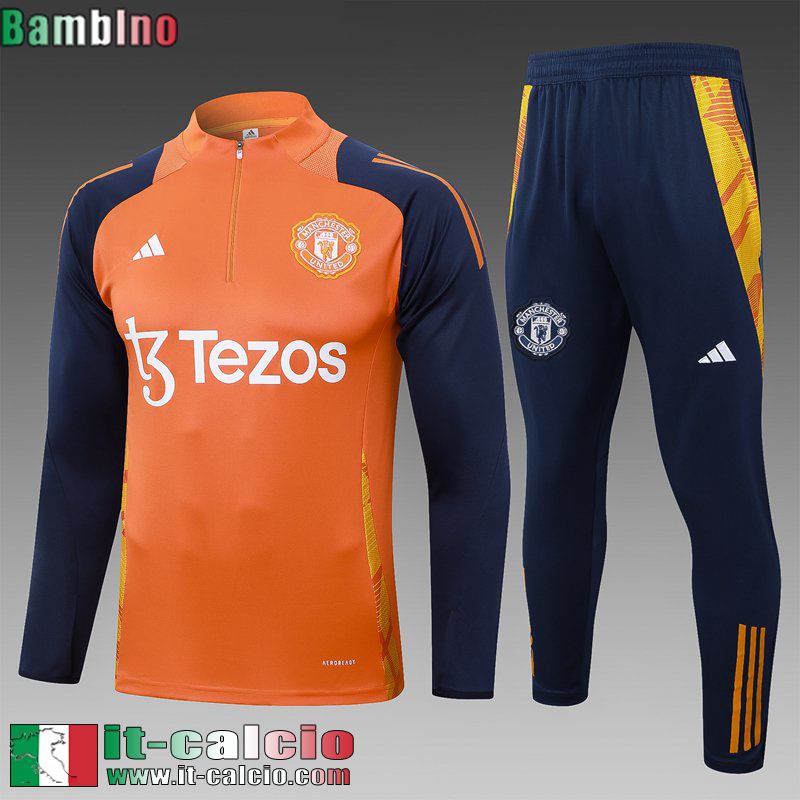 KIT: Tute Calcio Manchester United Bambini 24 25 C473