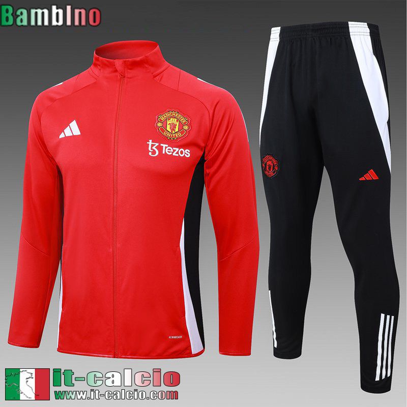 KIT: Full-Zip Giacca Manchester United Enfant 24 25 C504