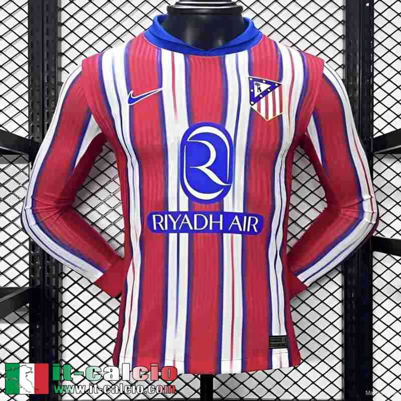 Maglia Calcio Atletico Madrid Prima Uomo Manga Larga 2024 2025