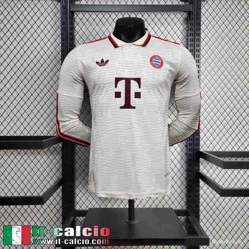 Maglia Calcio Bayern Monaco Terza Uomo Manga Larga 2024 2025