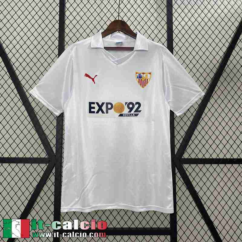 Retro Maglia Calcio Sevilla Prima Uomo 87 90 FG579