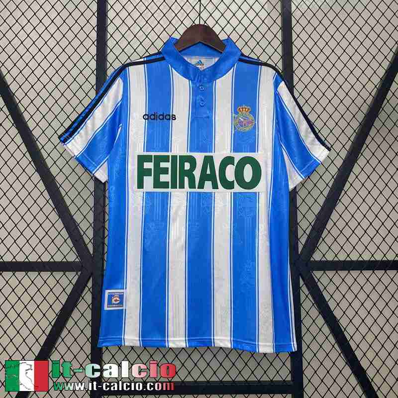 Retro Maglia Calcio Deportivo La Coruna Prima Uomo 97 98 FG586