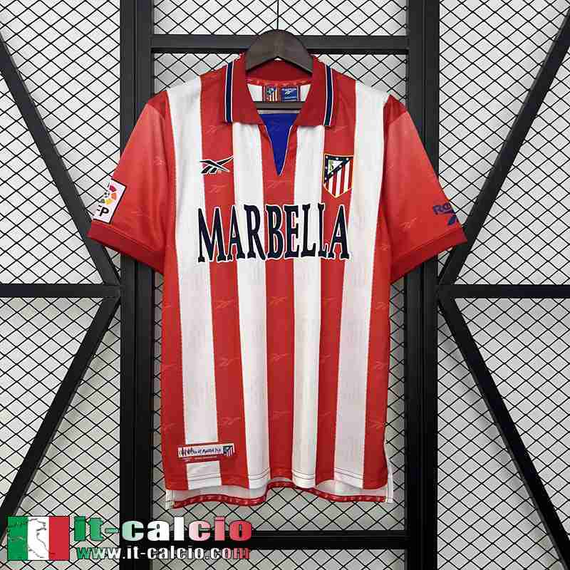 Retro Maglia Calcio Atletico Madrid Prima Uomo 98 99 FG596