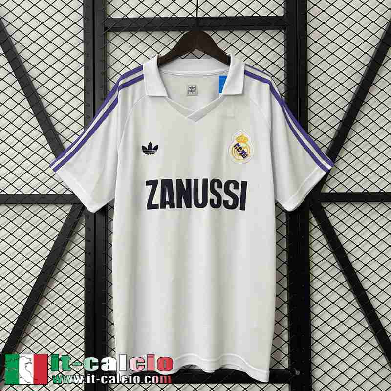 Retro Maglia Calcio Real Madrid Prima Uomo 84 85 FG633