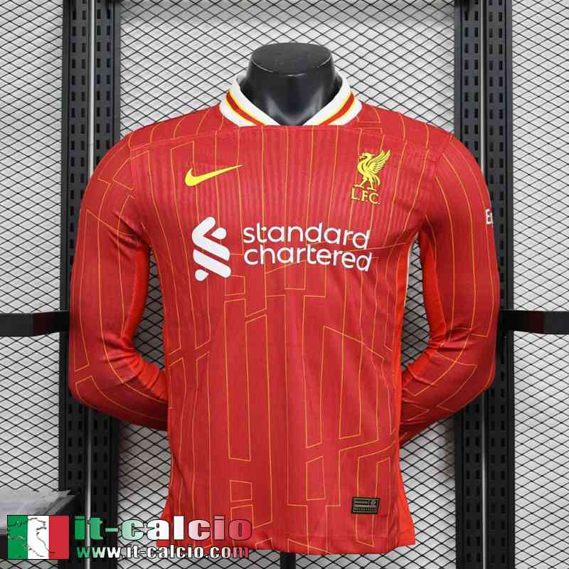 Maglia Calcio Liverpool Prima Uomo Manga Larga 2024 2025