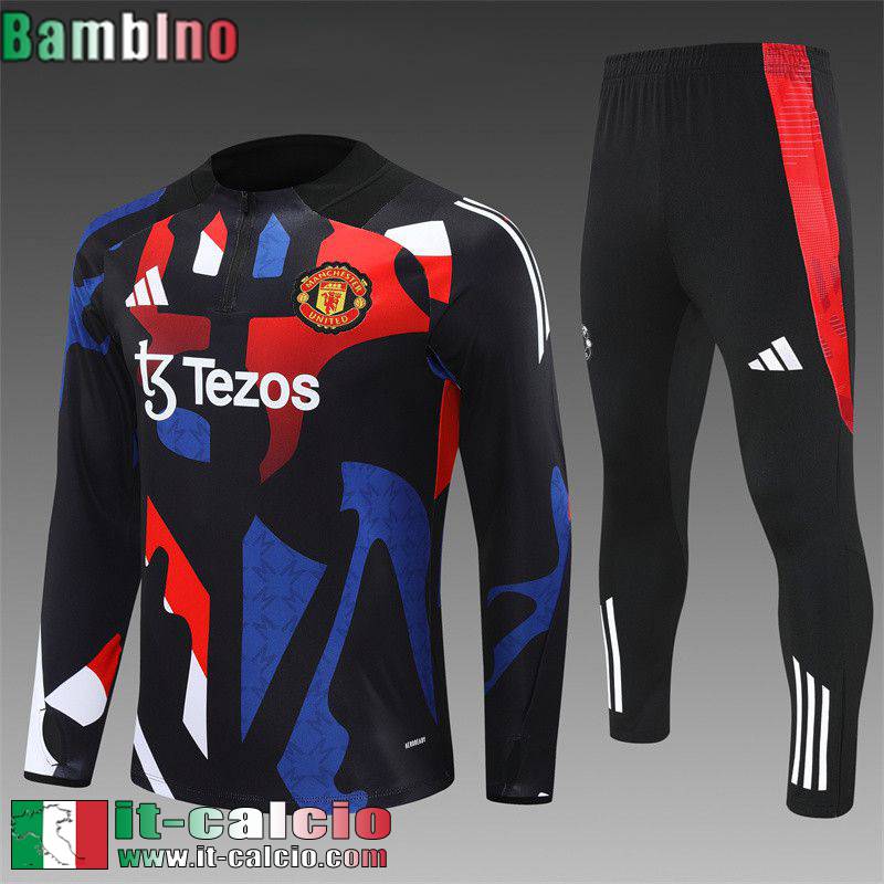 KIT: Tute Calcio Manchester United Bambini 2024 2025 C535