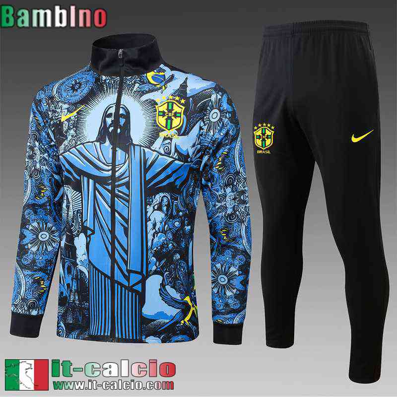 KIT: Full-Zip Giacca Brasile Bambini 2024 2025 C550