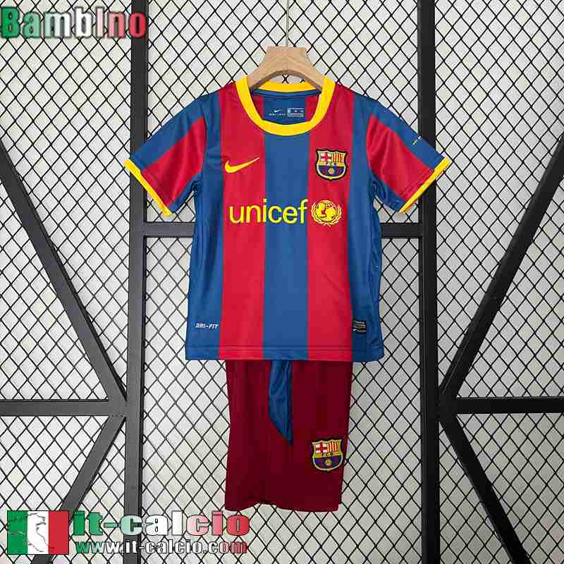 Barcellona Retro Maglia Calcio Prima Bambini 10 11