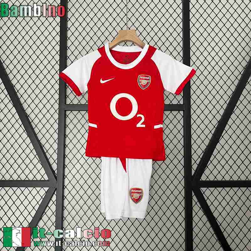 Arsenal Retro Maglia Calcio Prima Bambini 02 04