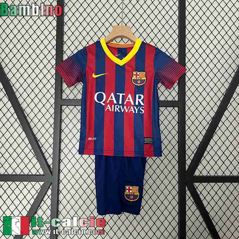 Barcellona Retro Maglia Calcio Prima Bambini 13 14