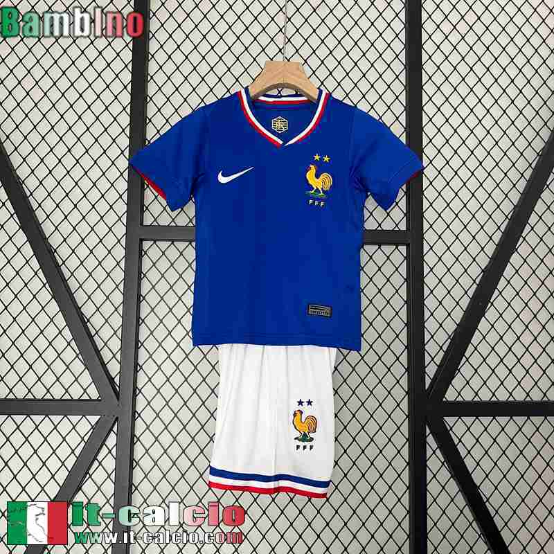 Francia Retro Maglia Calcio Prima Bambini 2024