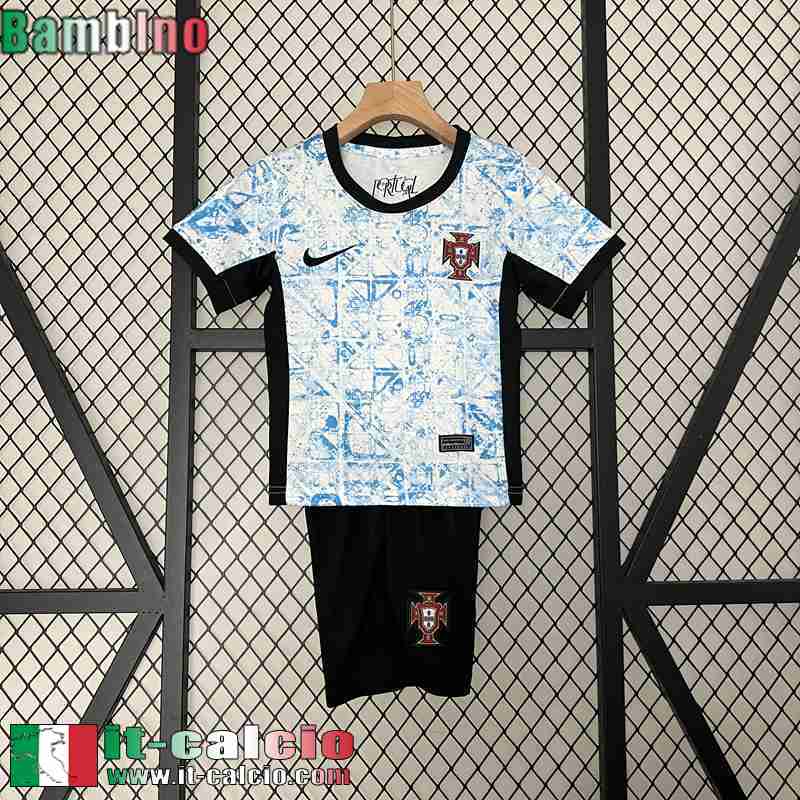 Portogallo Retro Maglia Calcio Seconda Bambini 2024