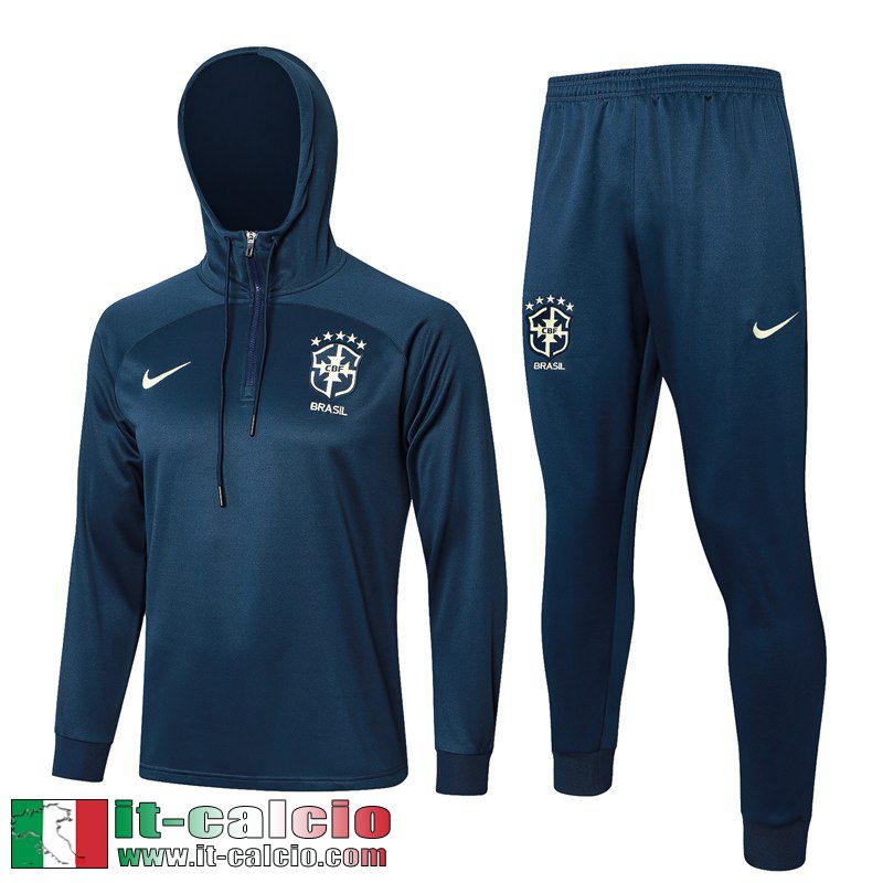 Brasile Tute Sportive Giacca Cappuccio Uomo 2023 2024 A249