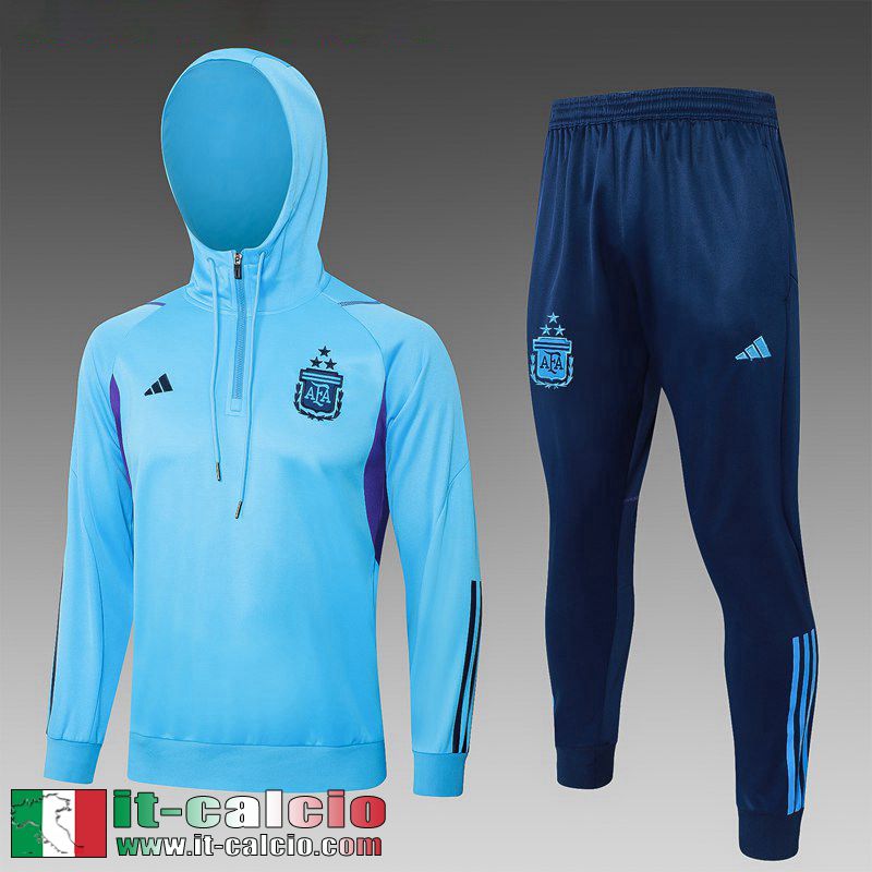 KIT: Argentina Tute Sportive Giacca Cappuccio Bambini 2023 2024 C162